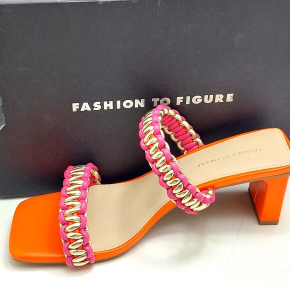 Fashion to Figure Jess Women's Wide Width Heeled Sandals - Size 10 - Picture 13 of 13